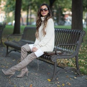 Steve Madden Gorgeous taupe over the knee boots 9